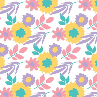 çiçek desenli botanik arkaplan