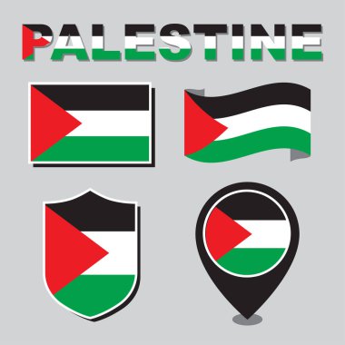 Filistin ikonu bayrağı set sembolü