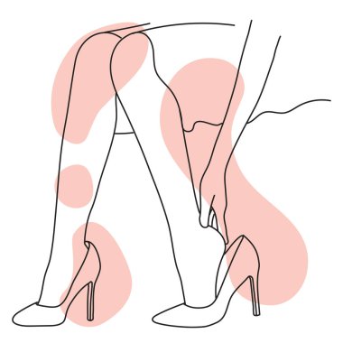 Ayak bakımı işi, oturma ayakkabısı.