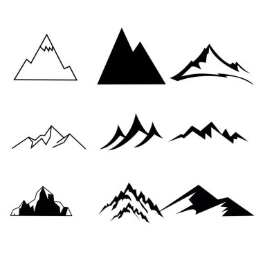 dağ ikonu hazır. vektör illüstrasyonu
