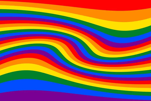 Κυματιστό Φόντο Ουράνιο Τόξο Των Λοατ Χρωμάτων Σημαία Ιστορικό Διάνυσμα — Διανυσματικό Αρχείο