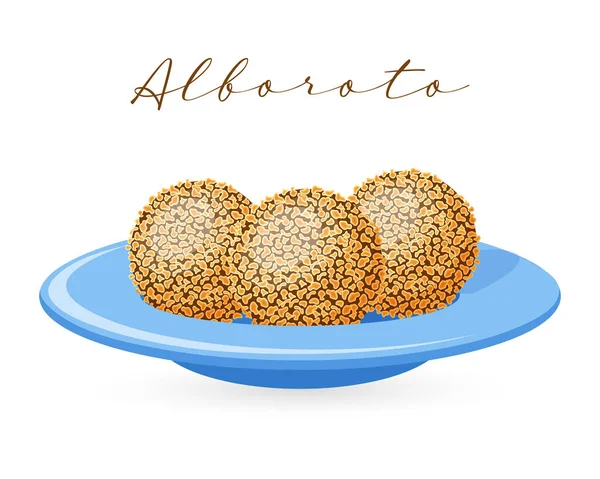 Sweet Alboroto Cookies Latin American Cuisine National Cuisine Salvador Food — Stock Vector