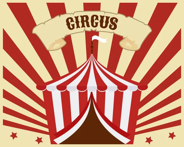 Cartaz Circo Cartaz Circo Vintage Circo Fundo Arco Íris Listrado —  Vetores de Stock