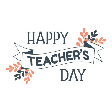 Öğretmenler günün kutlu olsun. Kaligrafi yazıtları. Tebrik kartı, Öğretmenler Günü posteri, tipografi tasarımı, baskı. Vektör