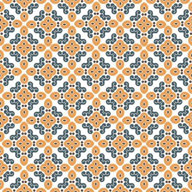 Kusursuz Arap deseni, geometrik İslami süs. Arkaplan, parmak izi. Vektör