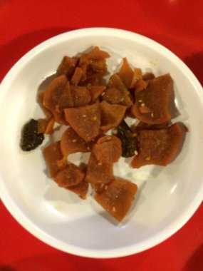 Lezzetli Asya yemeklerinin yakın görüntüsü