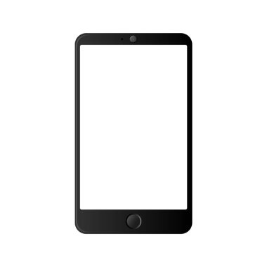 Siyah çantalı akıllı telefon illüstrasyonu
