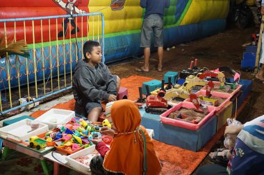 Night market festival in Indonesia