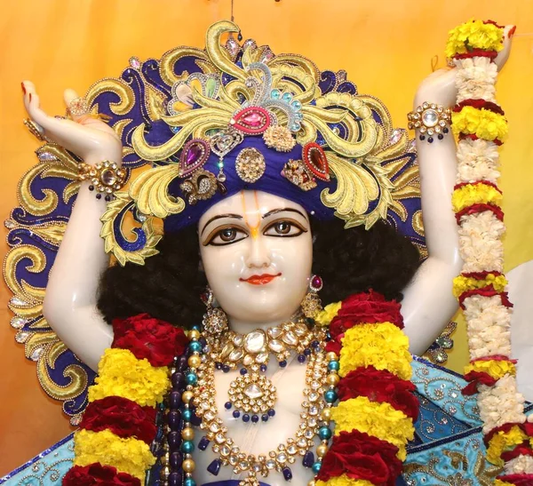 stock image Sculptures of radha govindji in iskcon Temple ahmedabad, Gujarat ,