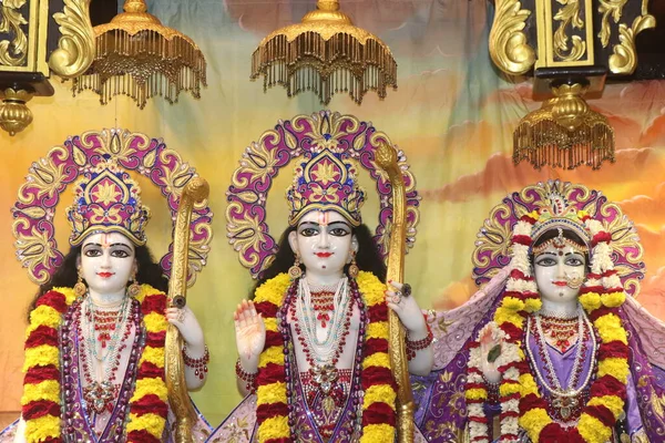 stock image Sculptures of radha govindji in iskcon Temple ahmedabad, Gujarat ,