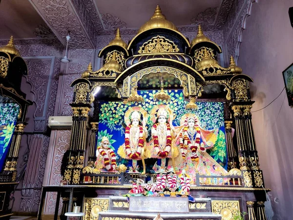 Beelden Van Radha Govindji Iskcon Tempel Ahmedabad Gujarat — Stockfoto
