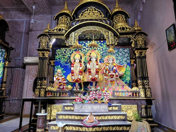 Skulpturer Radha Govindji Iskcon Temple Ahmedabad Gujarat — Stockfoto