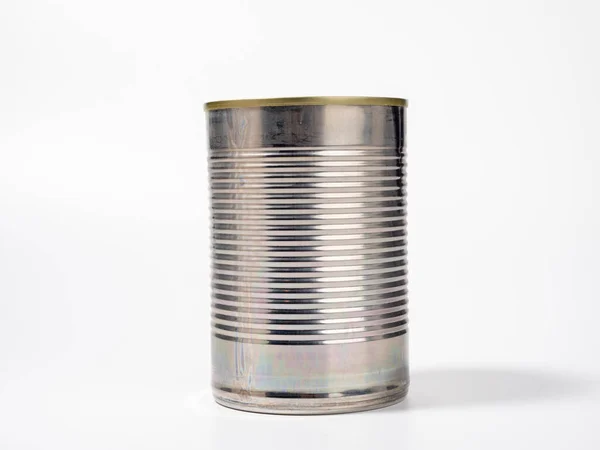 Canned Doses White Background Canned Food Cans Close — Stock Photo, Image