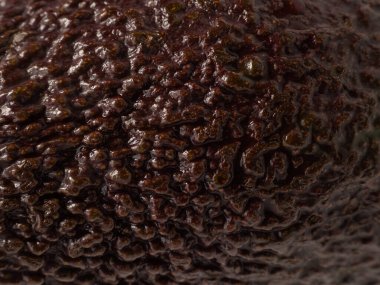 Ripe avocado on a white background. Fresh avocado. Close-up.