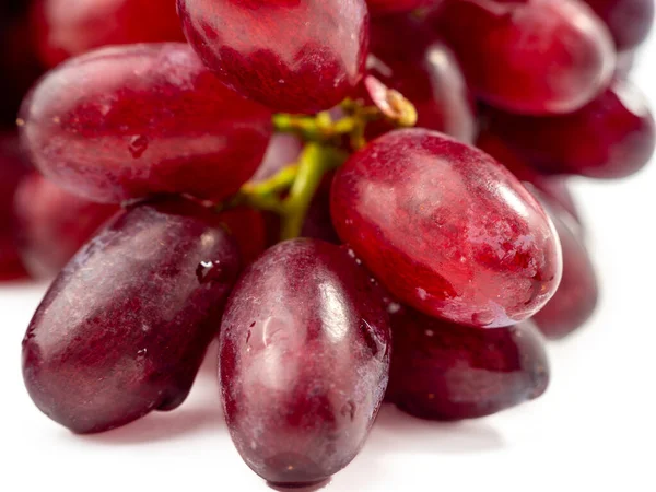 Ripe Juicy Grapes Isolated White Background Close — Stock Photo, Image