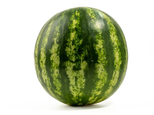 Ripe Watermelon Isolated White Background Juicy Watermelon Close — Stock Photo, Image