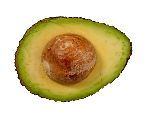 Avocado Απομονώνονται Λευκό Φόντο Ωρίμανση Αβοκάντο — Φωτογραφία Αρχείου