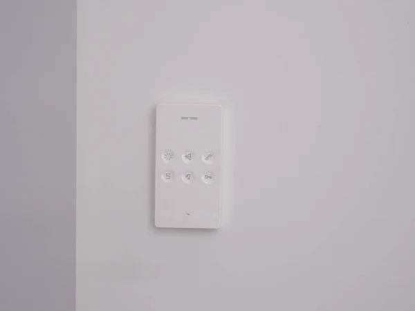 Interphone Dans Appartement Sur Mur Gros Plan Interphone — Photo