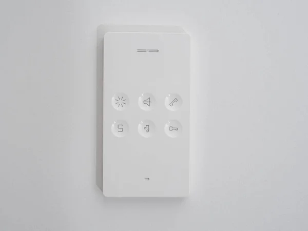 Interphone Dans Appartement Sur Mur Gros Plan Interphone — Photo