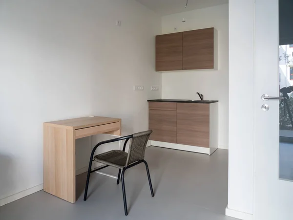 Dapur Kecil Dengan Furniture Set Interior Dapur — Stok Foto