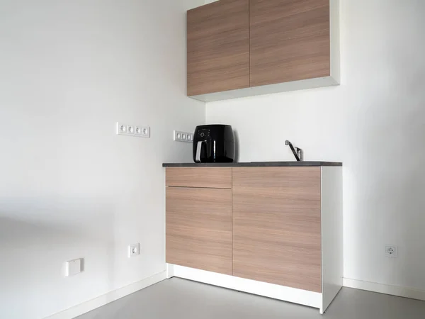 Dapur Kecil Dengan Furniture Set Interior Dapur — Stok Foto