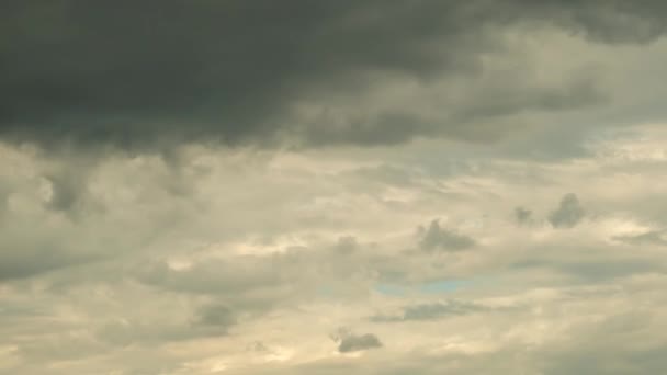 Zatažená Obloha Timelapse Dramatický Pohled Oblohu Včasná Obloha — Stock video