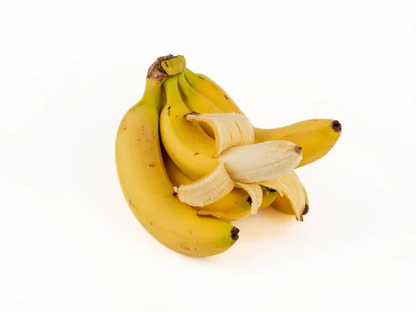 stock image Ripe bananas on a white background. Bananas close up.