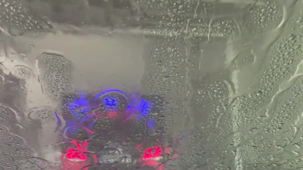 自動洗車フロントガラスからの眺め 車のケア — ストック動画
