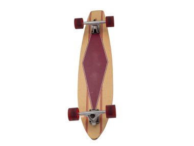 Kaykay beyaz arka planda izole edilmiş. Kaykay yaklaş..