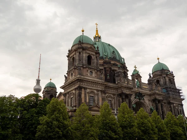 Katedralen Berlin Sentrum Berlins Turistområde – stockfoto