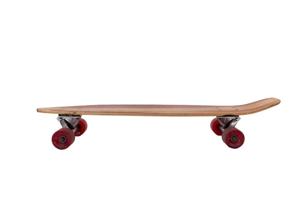 Skateboard Geïsoleerd Witte Achtergrond Skateboard Close — Stockfoto