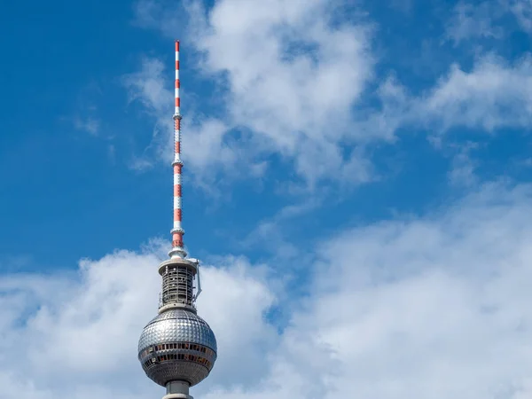 Телебашня Центре Берлина Башня Александерплац Берлин — стоковое фото