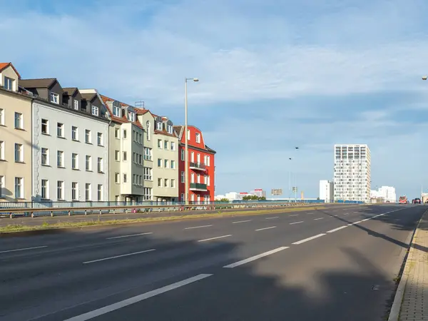 Утренняя Автомагистраль Европейского Города Дороги Шоссе — стоковое фото