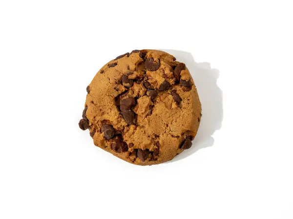 Oatmeal chocolate chip cookies isolated on a white background. Classic oatmeal cookies with chocolate.