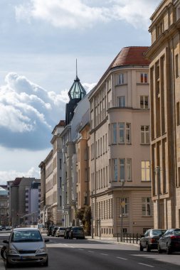 Avrupa şehirlerinin binaları ve caddeleri. Güzel Avrupa binaları.