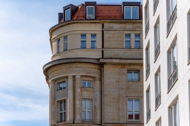 Avrupa şehirlerinin eski cepheleri. Berlin 'in eski cepheleri.