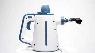 Ergonomik sapı ve fırça başlığıyla el kamerası temizleyicisinin tam görüntüsü. Kolay ve etkili ev temizliği için tasarlandı..