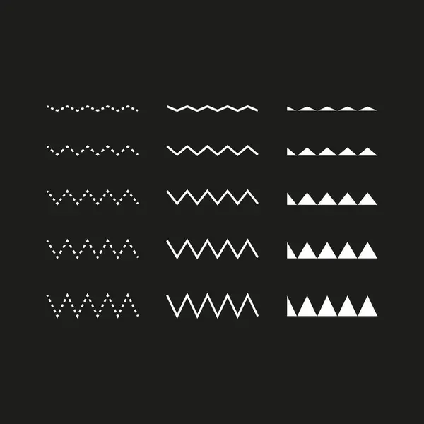 Geometrik çizgiler. Siyah ve beyaz tasarımlar. Soyut vektör elementleri. Modern minimalist şekiller. EPS 10.