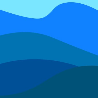 Soyut mavi dalgalar. Artan okyanus deseni. Akışkan dinamik tasarım. Vektör arkaplanı. EPS 10.