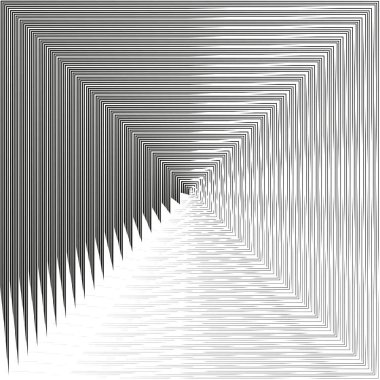 Soyut geometrik çizgiler. Dikdörtgen desen birleşiyor. Siyah ve beyaz kontrastı. Dinamik optik etki. EPS 10.