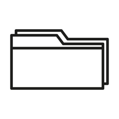 Dizin simgesi. Dosya yönetimi sembolü. Belge depolama illüstrasyonu. Minimalist vektör tasarımı. EPS 10.