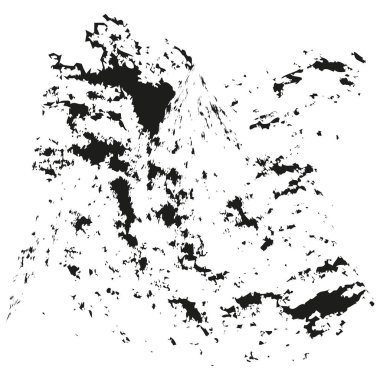 Soyut siyah beyaz doku. Sıkıntılı grunge deseni. Düzensiz, parçalanmış şekiller. Cesur vektör tasarımı. EPS 10.