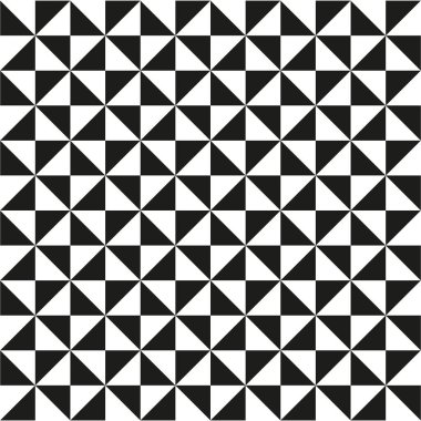 Abstract geometric pattern. Black and white triangles. Repeating tile design. Minimalist vector illustration. EPS 10. clipart