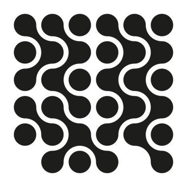 Soyut dairesel desen. Geometrik vektör tasarımı. Kusursuz akış simgesi. Modern şekil sembolü. EPS 10.