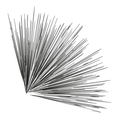 Replik hayranı. Geometrik soyut vektör. Parlayan siyah ve beyaz. Simetrik kalıp simgesi. EPS 10.