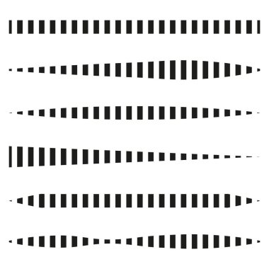 Soyut dalgalı çizgiler. Geometrik vektör şekli. Asgari siyah desen. Kusursuz çizgili element. EPS 10.