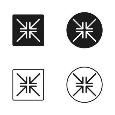 Ok yön simgeleri. Navigasyon vektör sembolleri. Siyah noktalı şekiller. Minimalist ok tasarımları. EPS 10.