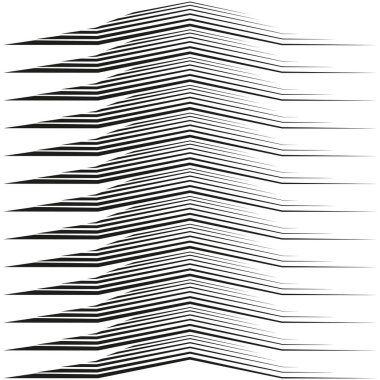 Sembol çizgili desen. Doğrusal optik tasarım. Kalın siyah aksanlar. Vektör çizimi. EPS 10.