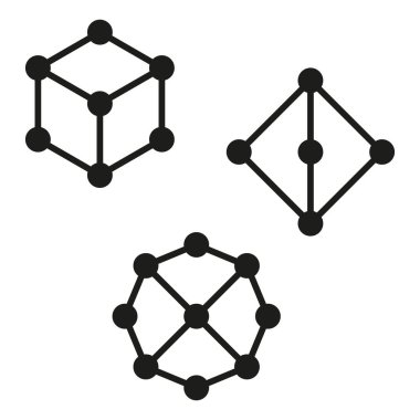 Moleküler yapı. Kimyasal bağ. Bilim simgesi. Vektör çizimi. EPS 10.