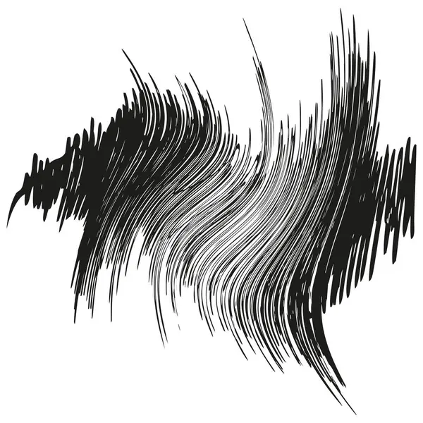 Dalga simgesi. Çizgi çizgisi sembolü. El çizimi çizimi. Vektör eğrisi işareti. EPS 10.